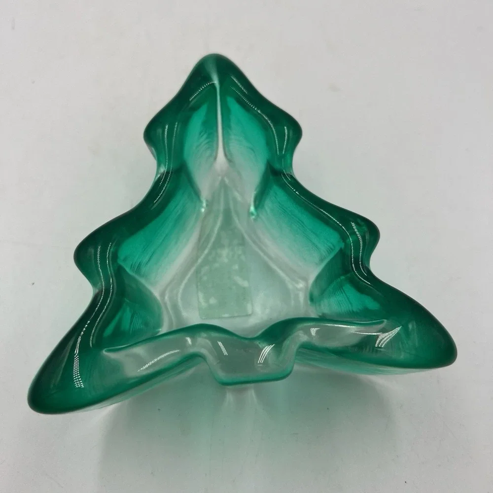 MIKASA Petite‎ Christmas Votive Candle Holder Green Pine Tree 5